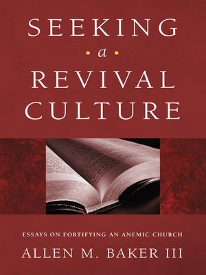 cover image of Seeking a Revival Culture
